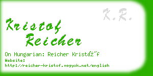 kristof reicher business card